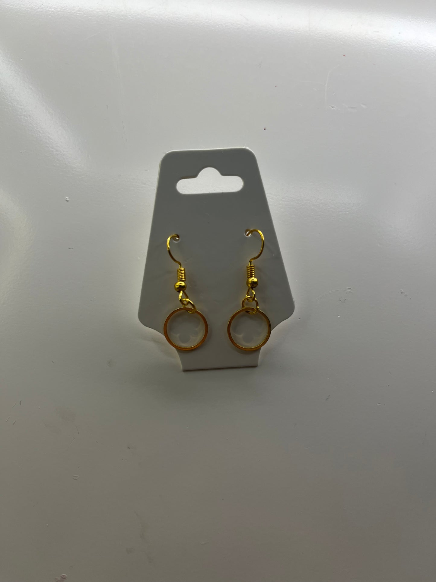 dangling hoop earrings