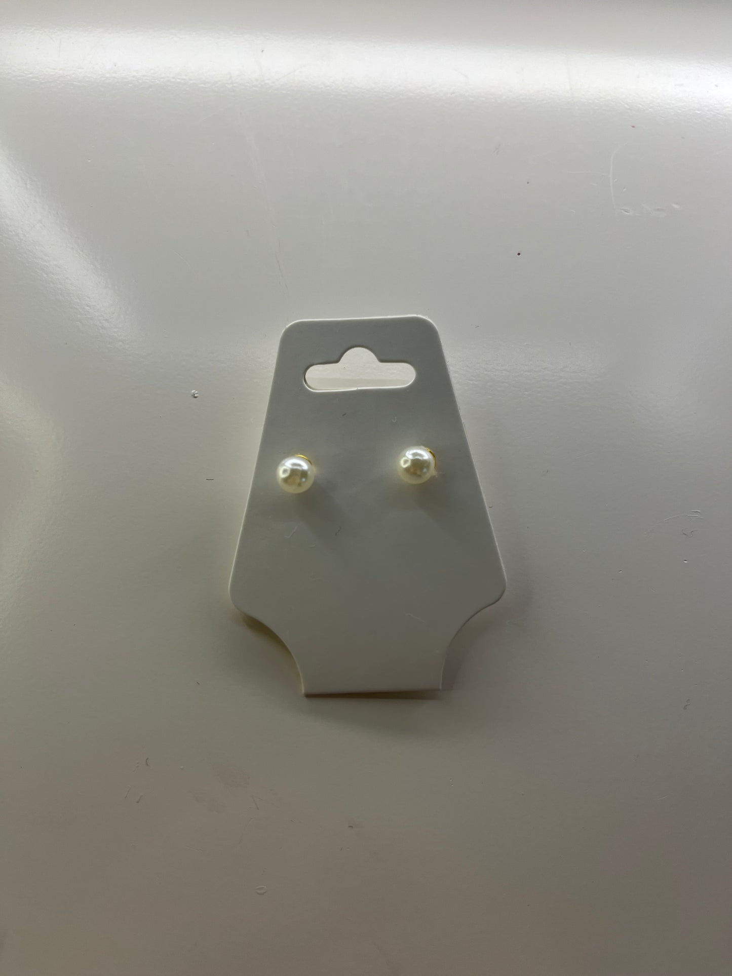 pearl stud earrings