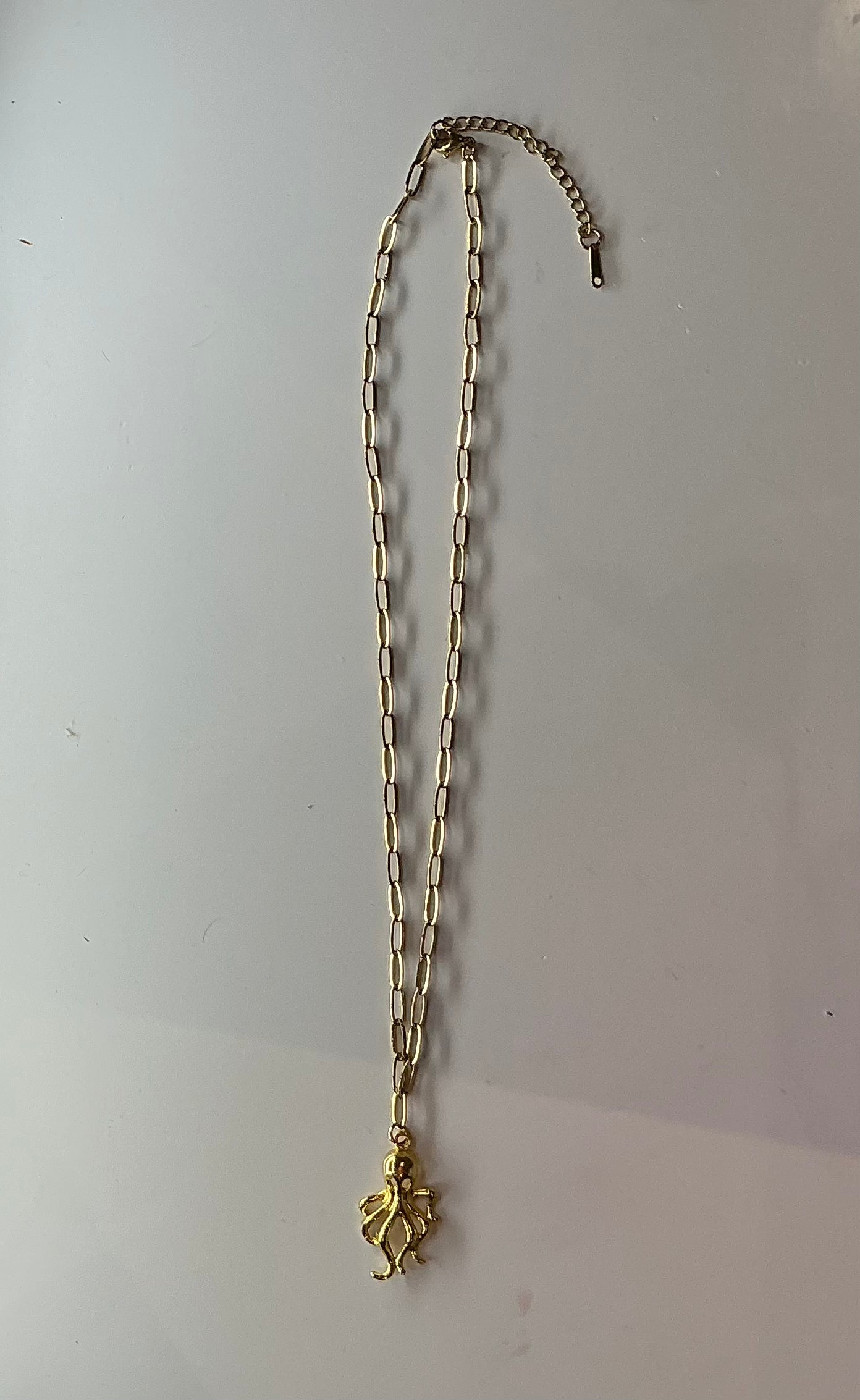 gold octopus necklace