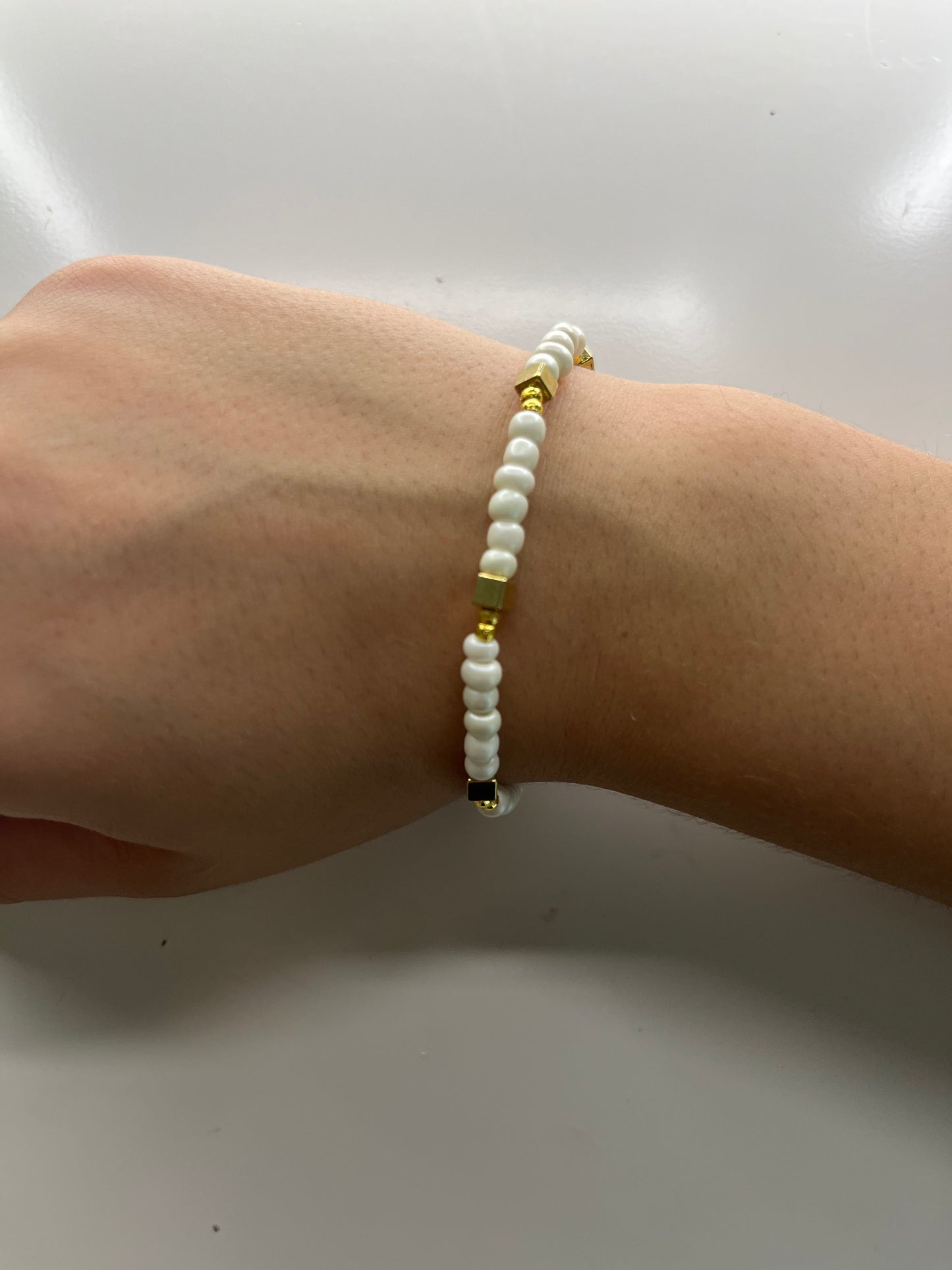 square up gold bracelet