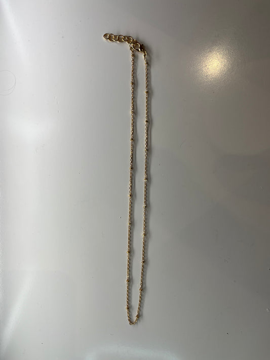 small gold bead necklace